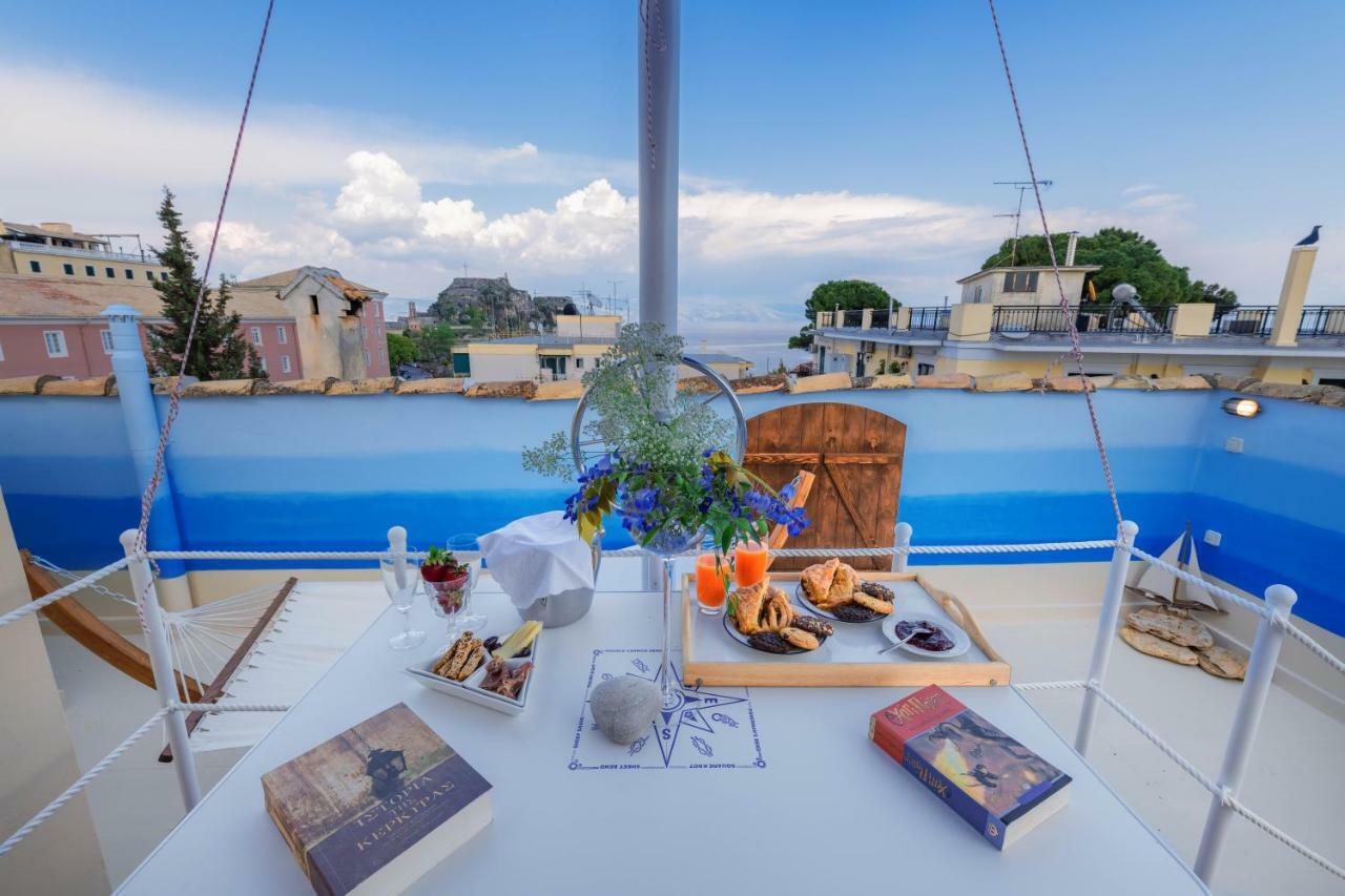 Gregos Rooftop Suite City Center W. Sea View Corfu  Exteriör bild